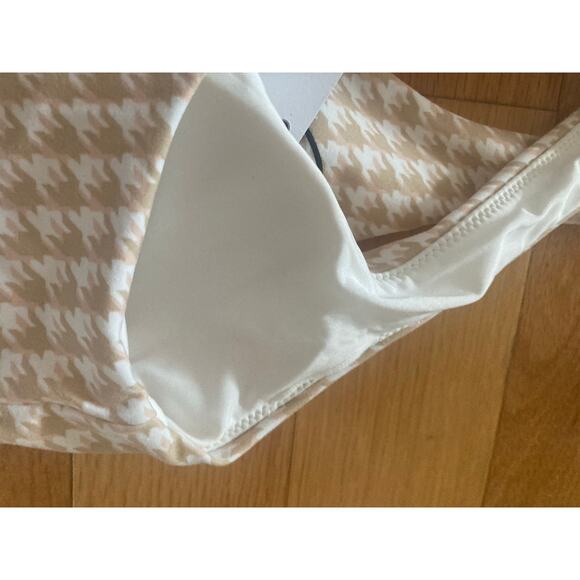 NWT Anthropologie The Upside Houndstooth Margot Crop Top / Sports Bra XXS - Picture 7 of 7